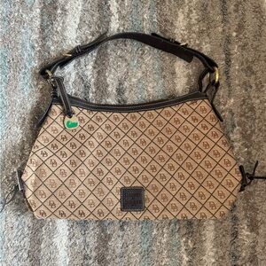Dooney & Bourke Tan and Brown Shoulder Bag